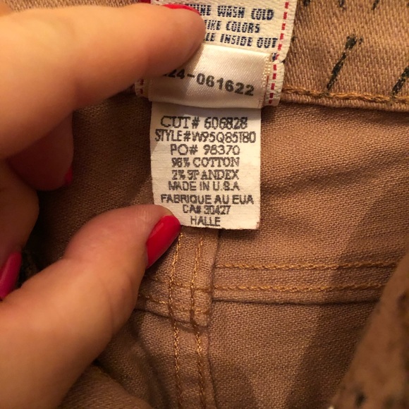 True Religion coated snakeskin straight leg jeans. Size 25. - Picture 6 of 6